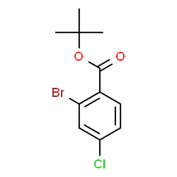 ChemSpider 2D Image | 2-Methyl-2-propanyl 2-bromo-4-chlorobenzoate | C11H12BrClO2
