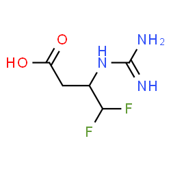 ChemSpider 2D Image | 3-Carbamimidamido-4,4-difluorobutanoic acid | C5H9F2N3O2