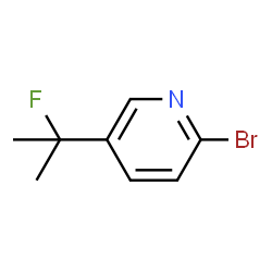 ChemSpider 2D Image | 2-Bromo-5-(2-fluoro-2-propanyl)pyridine | C8H9BrFN
