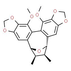 ChemSpider 2D Image | (1R,20S,21S,22R)-9,12-Dimethoxy-21,22-dimethyl-5,7,14,16,23-pentaoxahexacyclo[18.2.1.0~2,10~.0~4,8~.0~11,19~.0~13,17~]tricosa-2(10),3,8,11(19),12,17-hexaene | C22H22O7