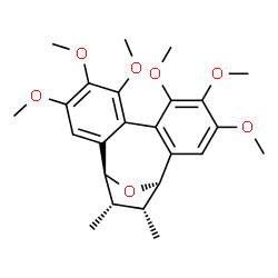 ChemSpider 2D Image | (1R,14S,15S,16R)-4,5,6,9,10,11-Hexamethoxy-15,16-dimethyl-17-oxatetracyclo[12.2.1.0~2,7~.0~8,13~]heptadeca-2,4,6,8,10,12-hexaene | C24H30O7