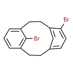 ChemSpider 2D Image | 5,15-Dibromotricyclo[9.3.1.1~4,8~]hexadeca-1(15),4(16),5,7,11,13-hexaene | C16H14Br2