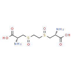 ChemSpider 2D Image | (2R,2'R)-3,3'-(1,2-Ethanediyldisulfinyl)bis(2-aminopropanoic acid) (non-preferred name) | C8H16N2O6S2