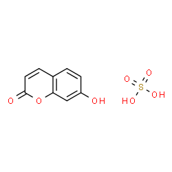 ChemSpider 2D Image | 7-Hydroxy-2H-chromen-2-one - sulfuric acid (1:1) | C9H8O7S