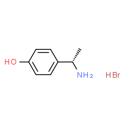 ChemSpider 2D Image | 4-[(1S)-1-Aminoethyl]phenol hydrobromide (1:1) | C8H12BrNO