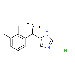 ChemSpider 2D Image | 5-[1-(2,3-Dimethylphenyl)(2-~13~C)ethyl]-1H-imidazole hydrochloride (1:1) | C1213CH17ClN2