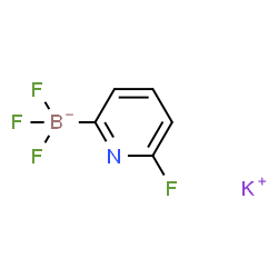ChemSpider 2D Image | Potassium trifluoro(6-fluoro-2-pyridinyl)borate(1-) | C5H3BF4KN