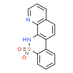 ChemSpider 2D Image | 5H-quino[8,7-c][1,2]benzothiazine 6,6-dioxide | C15H10N2O2S