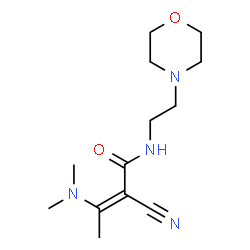 ChemSpider 2D Image | (2Z)-2-Cyano-3-(dimethylamino)-N-[2-(4-morpholinyl)ethyl]-2-butenamide | C13H22N4O2