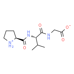 ChemSpider 2D Image | Glycine,L-prolyl-L-valyl- | C12H21N3O4