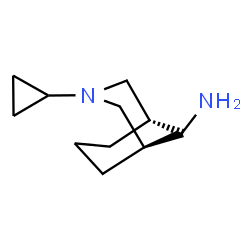 ChemSpider 2D Image | (1R,5S)-3-Cyclopropyl-3-azabicyclo[3.3.1]nonan-9-amine | C11H20N2