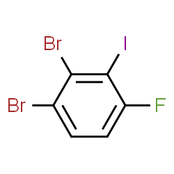 ChemSpider 2D Image | 1,2-Dibromo-4-fluoro-3-iodobenzene | C6H2Br2FI