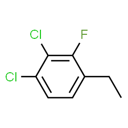 ChemSpider 2D Image | 1,2-Dichloro-4-ethyl-3-fluorobenzene | C8H7Cl2F