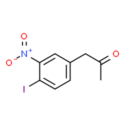 ChemSpider 2D Image | 1-(4-Iodo-3-nitrophenyl)acetone | C9H8INO3