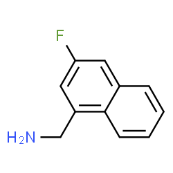 ChemSpider 2D Image | 1-(3-Fluoro-1-naphthyl)methanamine | C11H10FN