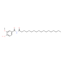 ChemSpider 2D Image | 4-Hydroxy-3-methoxy-N-stearoylbenzamide | C26H43NO4