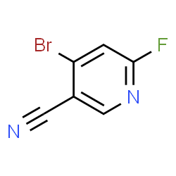 ChemSpider 2D Image | 4-Bromo-6-fluoronicotinonitrile | C6H2BrFN2
