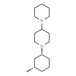 ChemSpider 2D Image | 1'-[(1R,3S)-3-Methylcyclohexyl]-1,4'-bipiperidine | C17H32N2
