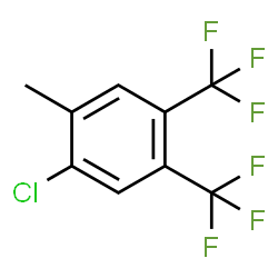 ChemSpider 2D Image | 1-Chloro-2-methyl-4,5-bis(trifluoromethyl)benzene | C9H5ClF6