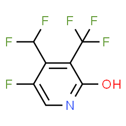 ChemSpider 2D Image | 4-(Difluoromethyl)-5-fluoro-3-(trifluoromethyl)-2-pyridinol | C7H3F6NO