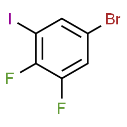ChemSpider 2D Image | 5-Bromo-1,2-difluoro-3-iodobenzene | C6H2BrF2I