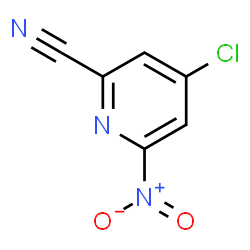 ChemSpider 2D Image | 4-Chloro-6-nitro-2-pyridinecarbonitrile | C6H2ClN3O2