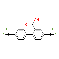ChemSpider 2D Image | 4,4'-Bis(trifluoromethyl)-2-biphenylcarboxylic acid | C15H8F6O2