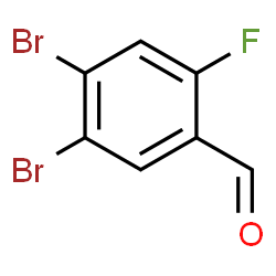 ChemSpider 2D Image | 4,5-Dibromo-2-fluorobenzaldehyde | C7H3Br2FO