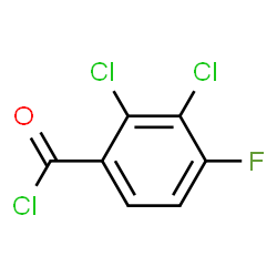 ChemSpider 2D Image | 2,3-Dichloro-4-fluorobenzoyl chloride | C7H2Cl3FO