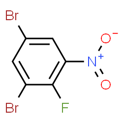 ChemSpider 2D Image | 1,5-Dibromo-2-fluoro-3-nitrobenzene | C6H2Br2FNO2