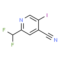 ChemSpider 2D Image | 2-(Difluoromethyl)-5-iodoisonicotinonitrile | C7H3F2IN2