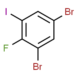 ChemSpider 2D Image | 1,5-Dibromo-2-fluoro-3-iodobenzene | C6H2Br2FI