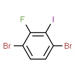 ChemSpider 2D Image | 1,4-Dibromo-2-fluoro-3-iodobenzene | C6H2Br2FI