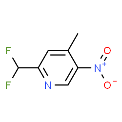ChemSpider 2D Image | 2-(Difluoromethyl)-4-methyl-5-nitropyridine | C7H6F2N2O2