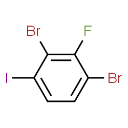 ChemSpider 2D Image | 1,3-Dibromo-2-fluoro-4-iodobenzene | C6H2Br2FI