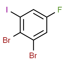 ChemSpider 2D Image | 1,2-Dibromo-5-fluoro-3-iodobenzene | C6H2Br2FI
