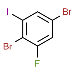 ChemSpider 2D Image | 2,5-Dibromo-1-fluoro-3-iodobenzene | C6H2Br2FI