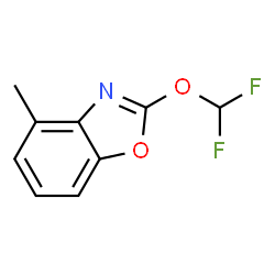 ChemSpider 2D Image | 2-(Difluoromethoxy)-4-methyl-1,3-benzoxazole | C9H7F2NO2