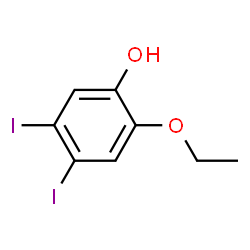 ChemSpider 2D Image | 2-Ethoxy-4,5-diiodophenol | C8H8I2O2