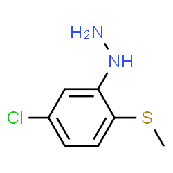 ChemSpider 2D Image | [5-Chloro-2-(methylsulfanyl)phenyl]hydrazine | C7H9ClN2S