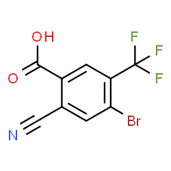 ChemSpider 2D Image | 4-Bromo-2-cyano-5-(trifluoromethyl)benzoic acid | C9H3BrF3NO2