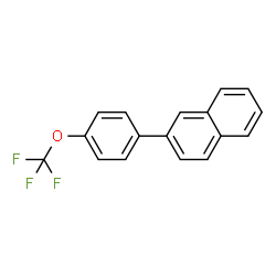 ChemSpider 2D Image | 2-(4-(Trifluoromethoxy)phenyl)naphthalene | C17H11F3O