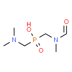 ChemSpider 2D Image | [(Dimethylamino)methyl]{[formyl(methyl)amino]methyl}phosphinic acid | C6H15N2O3P