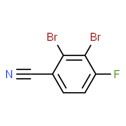 ChemSpider 2D Image | 2,3-Dibromo-4-fluorobenzonitrile | C7H2Br2FN