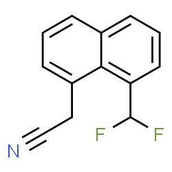 ChemSpider 2D Image | [8-(Difluoromethyl)-1-naphthyl]acetonitrile | C13H9F2N