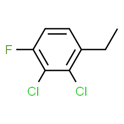 ChemSpider 2D Image | 2,3-Dichloro-1-ethyl-4-fluorobenzene | C8H7Cl2F