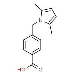 ChemSpider 2D Image | 4-(2,5-Dimethyl-pyrrol-1-ylmethyl)-benzoic acid | C14H15NO2