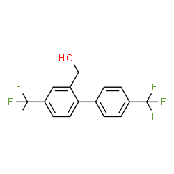 ChemSpider 2D Image | [4,4'-Bis(trifluoromethyl)-2-biphenylyl]methanol | C15H10F6O