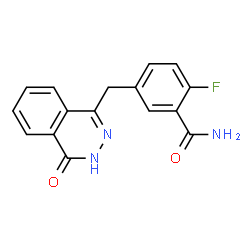 ChemSpider 2D Image | 2-Fluoro-5-((4-oxo-3,4-dihydrophthalazin-1-yl)methyl)benzamide | C16H12FN3O2