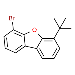 ChemSpider 2D Image | 4-Bromo-6-(tert-butyl)dibenzo[b,d]furan | C16H15BrO